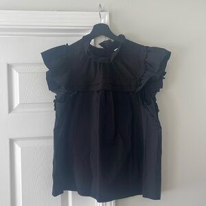 Willa Story Ruffle Eyelet Lace Blouse Size Large